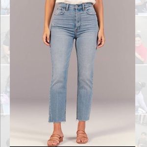 The Ankle Straight Ultra High Rise jeans